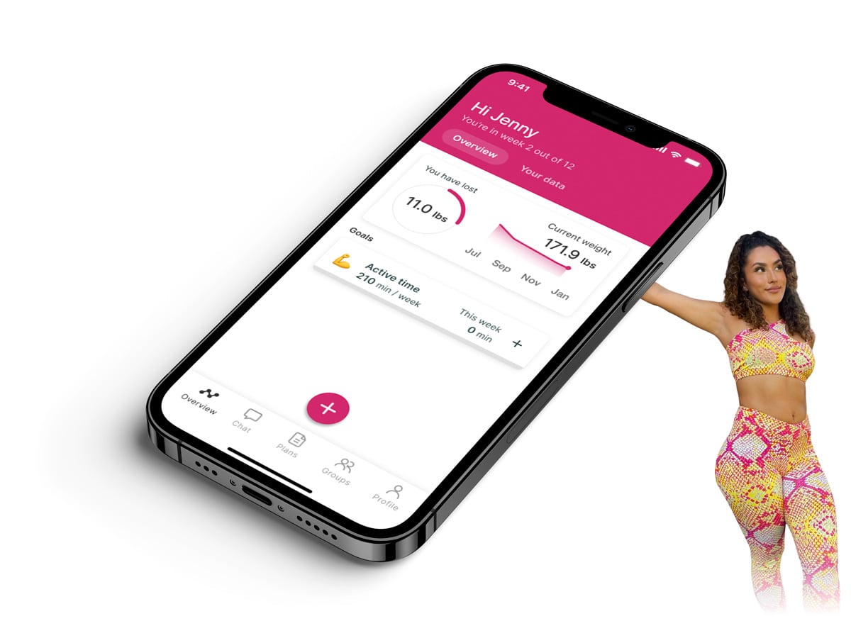 A mockup of the coaching app showcasing the features.